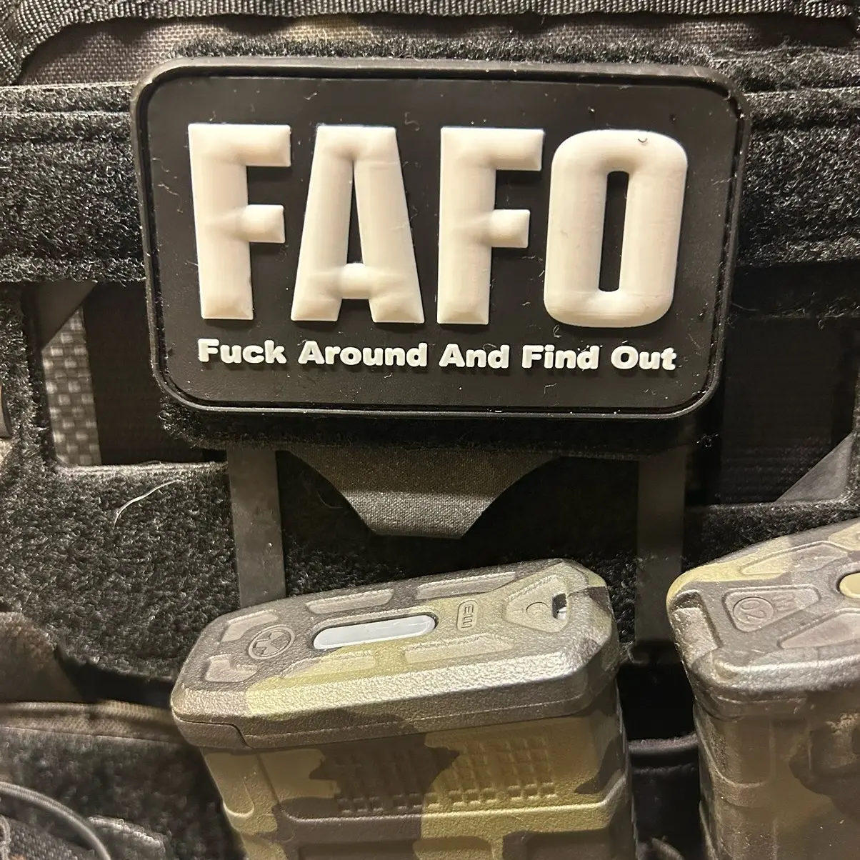FAFO Fuck Around Find Out Morale Patch - Bold Statement Piece for Tactical Gear & Backpacks - High-Quality Materials & Hook-and-Loop Backing - Durable & Long-Lasting Design
