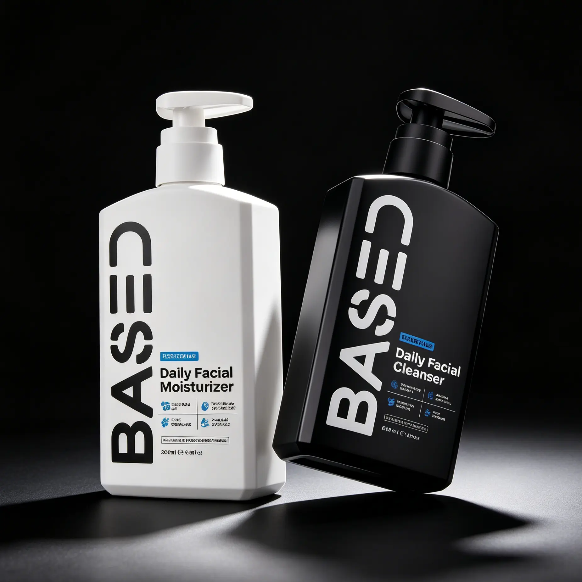 BASED Daily Skincare Duo | Purifying Face Wash + Restoring Moisturizer 6.8FL OZ | Built For All Skin Types | 100% Non-Toxic, Healthy Ingredients | Hormone Safe - ZERO Endocrine Disruptors 200ml