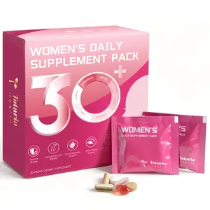 Totaria Women's 30-Day Wellness Pack: Calcium, Magnesium, Cranberry, Collagen & Krill Oil for Stress Relief, Radiant Skin & Healthy Hair