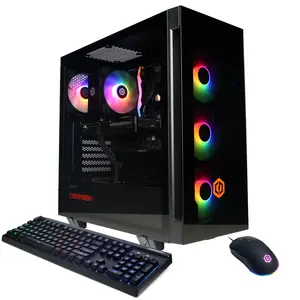 CyberPowerPC GXi11240CPGV23 Gaming Desktop PC, Intel Core Ultra 5 225F, 16GB DDR5, GeForce RTX 5050 8GB, 1TB PCIe 4.0 NVMe SSD, WiFi/BT, RGB Gaming Keyboard/Mouse & Windows 11 Home