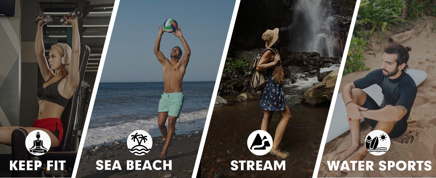 Mishansha Womens Mens Water Swim Shoes Wide Toe Box Barefoot Shoes