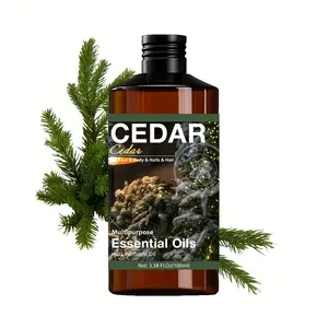 Christmas Gift! 100ML Cedar Scented Luxury Essential Aromatherapy Oil, Long-Lasting Fragrance, Home Use, Nail Hair Skin Care, Massage Diffuser Humidifier