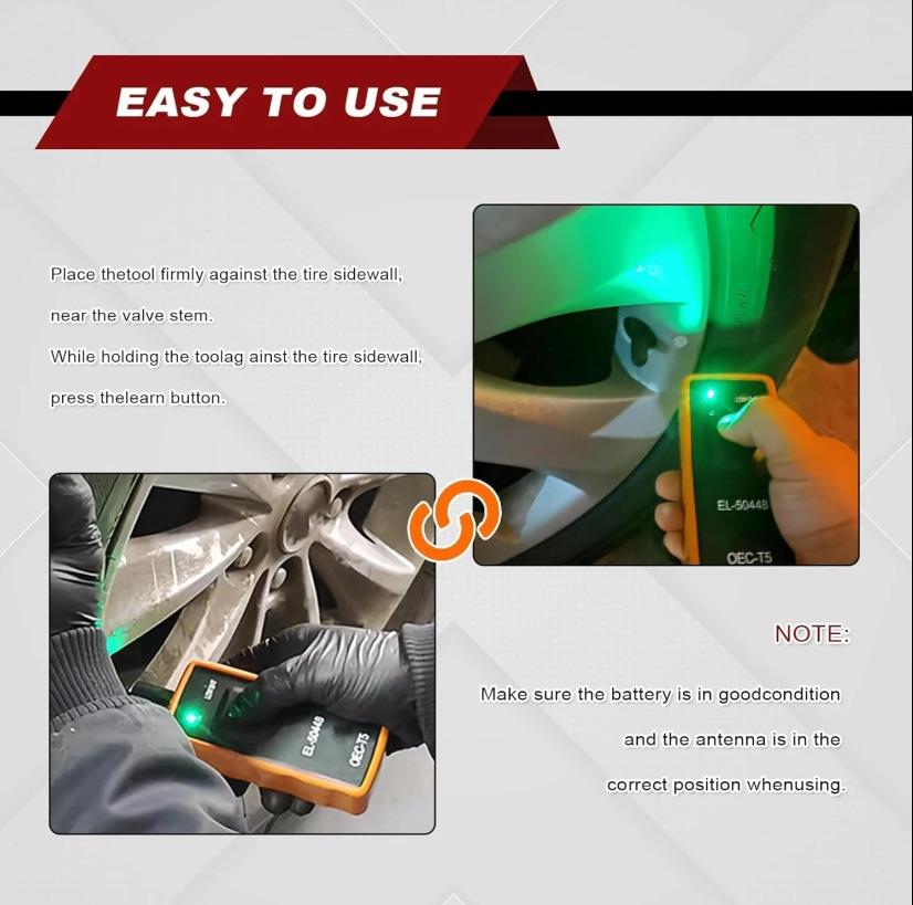 General Automotive TPMS Reset Tool, EL-50448 Tire Pressure Monitoring System Relearn Tool, 315/433 MHz Compatible with GM/Opel Vehicles - Battery NOT Included