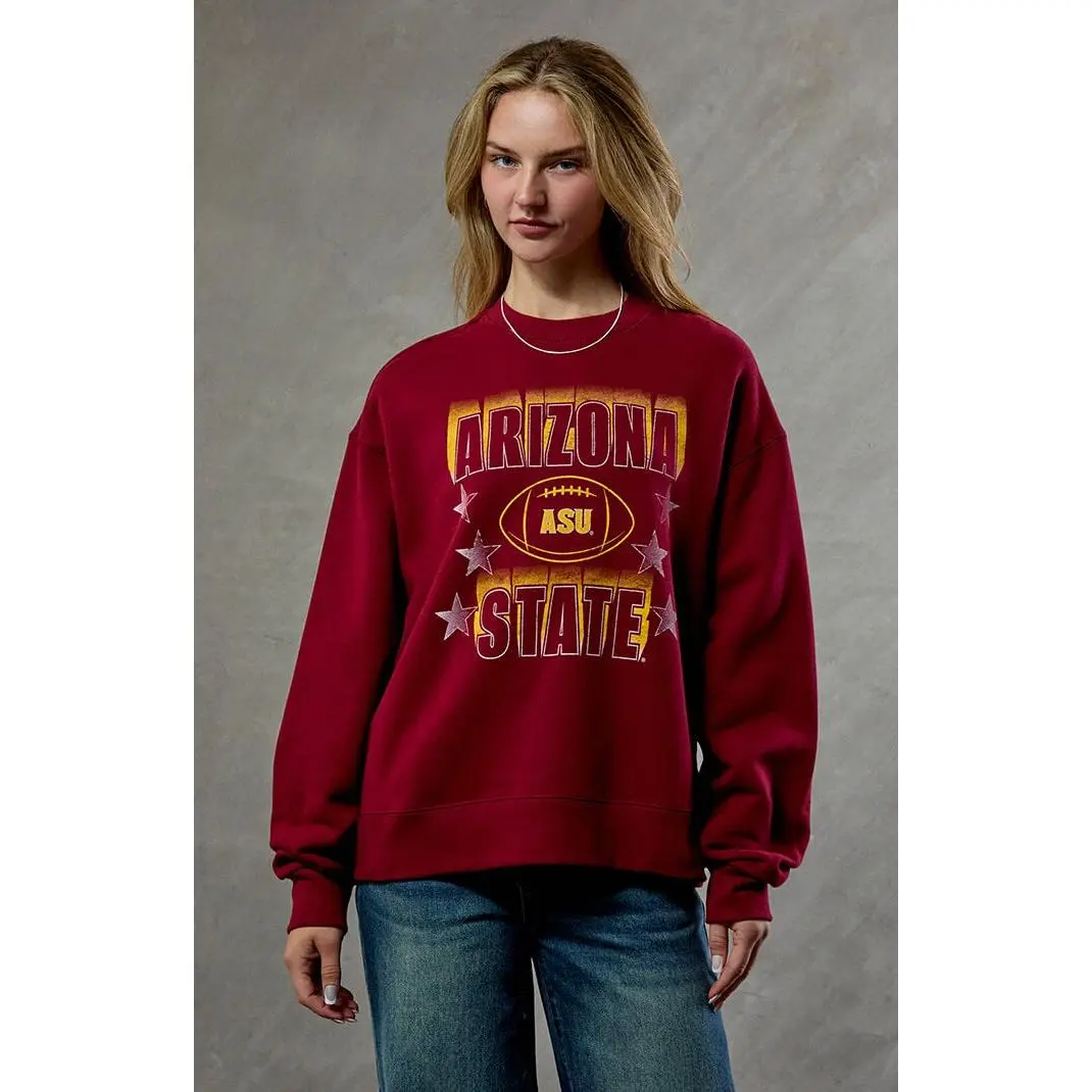 WILD COLLECTIVE Women's ASU Sun Devils Crew Neck Sweatshirt