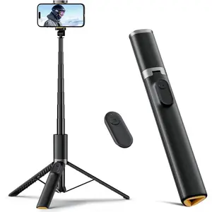 63" Phone Tripod & Selfie Stick with Remote, Portable iPhone/Android Stand for Video Recording, Compatible with iPhone 15/14/13 Pro Max & Android compact  tripod