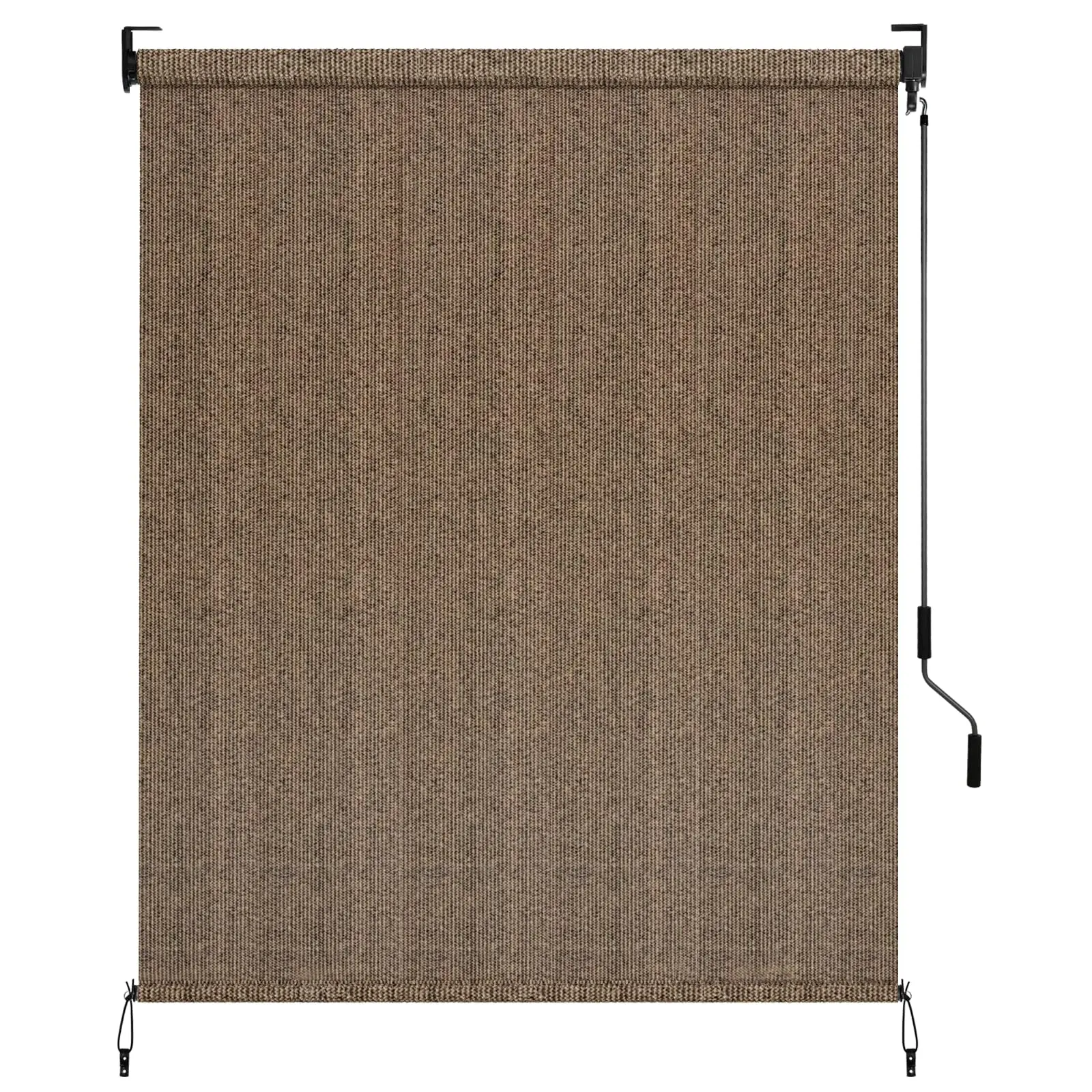 LIFERUN Outdoor Roller Sun Shade 6' W x 6' H/8' W x 6' H/8' W x 8' H– UV Block Patio Shade with Cordless Crank, HDPE Shade Cloth & Aluminum Tube, Easy Install Sunshade for Pergola, Deck, Garden(Coffee),home decor,camping essentials