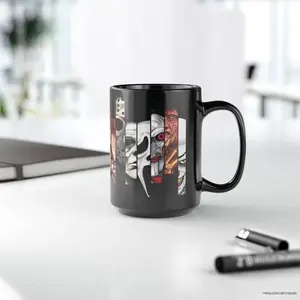 Faces of Horror Mug, Horror Movie Masters Mug Horror Movie Fan Gift Mug, Halloween Horror Faces, Horror Fan Gift, Black Mug (11oz, 15oz)