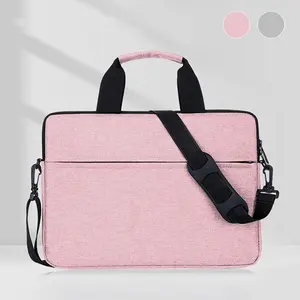 Solid Color Laptop Bag with Shoulder Strap, Water-resistant Laptop Accessory Carrying Case, Laptop Accessories for 12-15.6 Inch Laptop, Computer Accessories, Laptop Case Bag, Laptop Shoulder Handbag