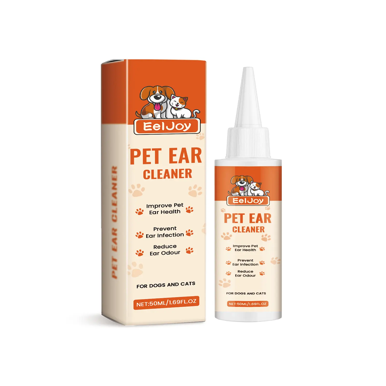 Pet Ear Cleaner Ear Drops for Dogs & Cats, Relieve Itchy Ear, Odor and Remove Ear Wax, Puppy Cleaner dog ear care cat ear hygiene