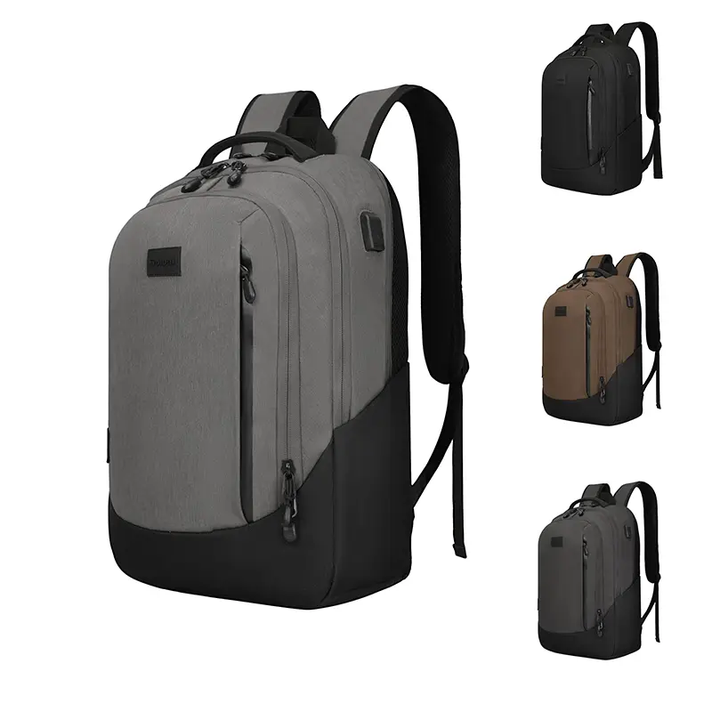 Travel Laptop Backpack, Airplane Approved Carry on Business Bag with USB Charger Port, Durable Black Computer Backpack, Travel Backpacks,backpack for school