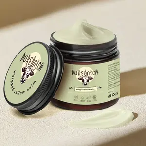 Pureonica Face & Body Cream – Deep Moisturizing Cream with Grass-Fed Tallow & Raw Honey – Natural Anti-Aging Moisturizer for Dry, Sensitive Skin – 4 fl.oz