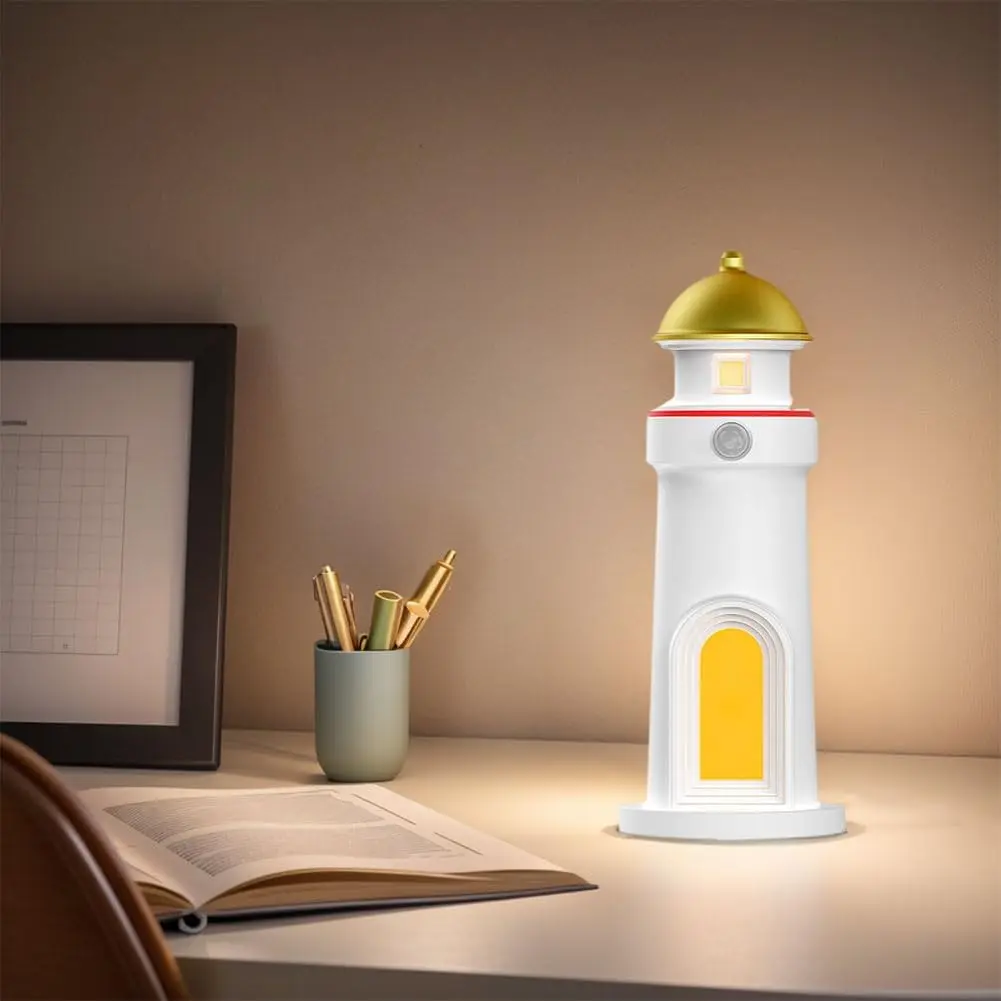 Moon Light Projector with Motion Sensor Rechargeable LED Galaxy Night Lamp Tower Decoration Bedroom Kindergarten Gift
