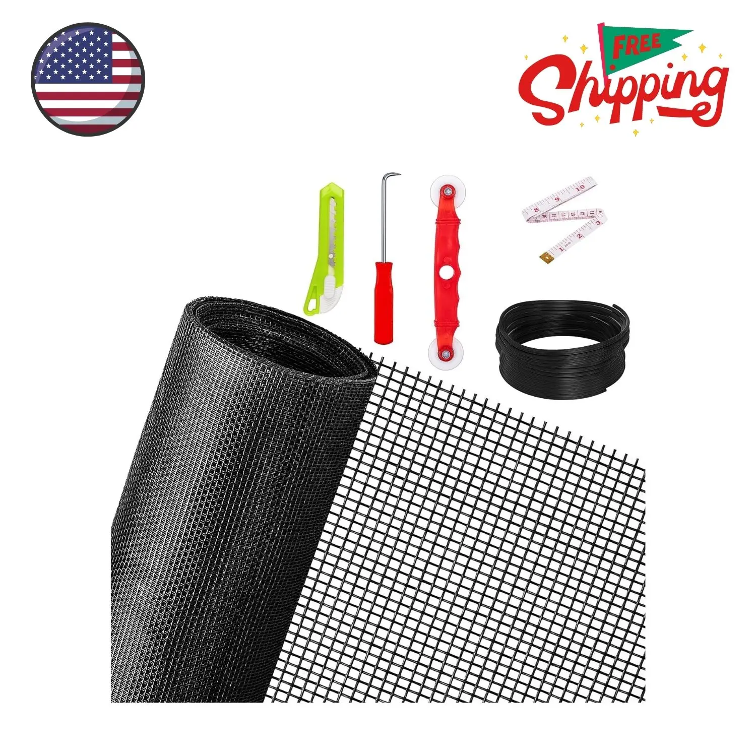 Replacement Window Screens Kit, 48X118 Inch