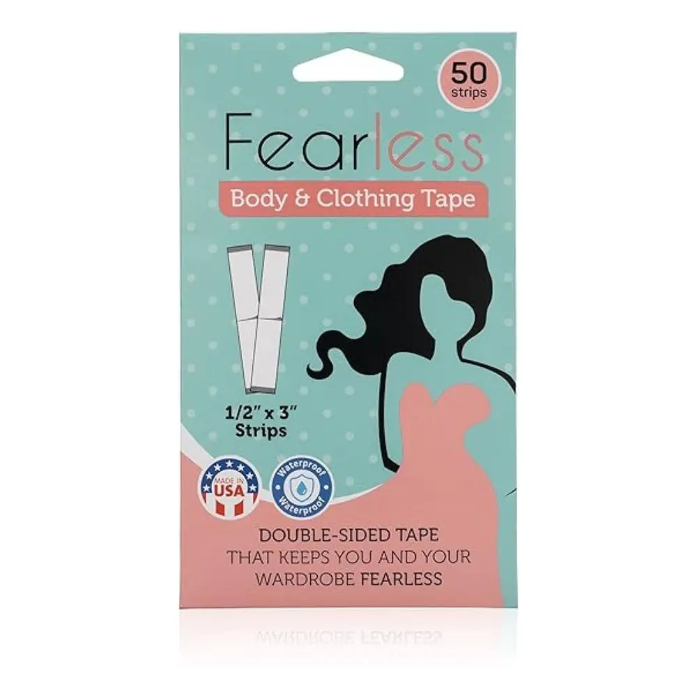 Fashion Tape - Double Sided Tape for Fashion, Clothing and Body (50 Strip Pack) | Fearless®