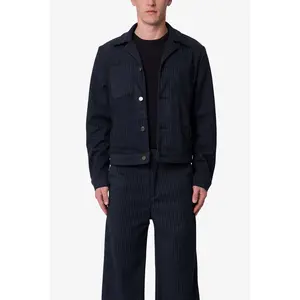 mnml Pinstripe Jacket - Black/White