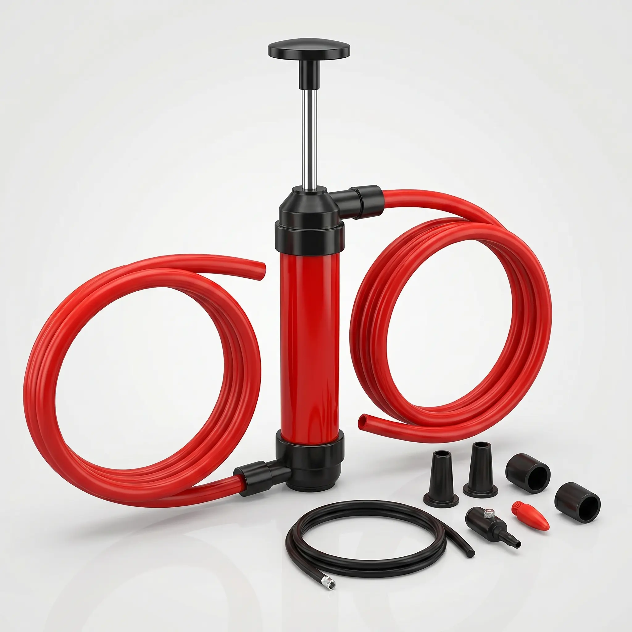 Liquid transfer pump, automotive use, oil transfer pump, manual siphon pump, multi-purpose manual fuel pump, suitable for gasoline, diesel and various liquids; RV antifreeze pump set; fish tank siphon pump; lawn mower special pump