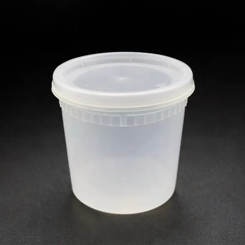12oz Soup Container With Lid 240 Set COMBO PACK Ideal for Hot or Cold Soups Microwaveable Reusable Dishwasher Safe High Quality for Freezing Heavy Weight Polypropylene Plastic LDPE Lids