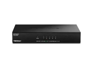 TRENDnet 5-Port Unmanaged 2.5G Gaming Switch, TEG-S350, 5 x 2.5GBase-T Ports, 25Gbps Switching Capacity, Ethernet Splitter, NDAA & TAA Compliant, Fanless, Wall Mountable, Lifetime Protection, Black