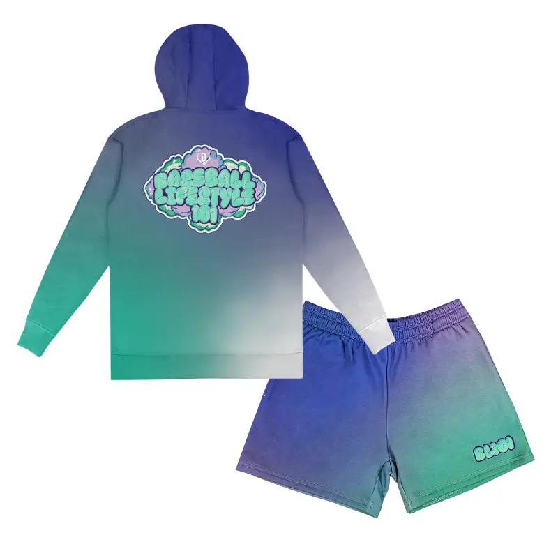 BL101 Cotton Candy Youth Hoodie And Short Set BL101 Cotton Candy Youth Hoodie And Short Set
