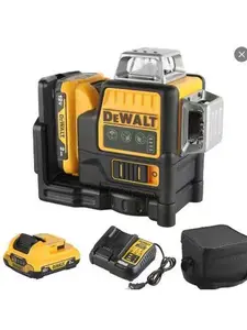 DEWALT 12-Line Green Laser Level DW089LG 3D, Self-Leveling, IP54 Waterproof, Perfect for Carpenters & Tilers