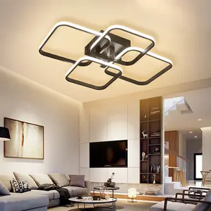Modern Indoor LED Ceiling Light Fixture, Energy Efficient Lighting Solution, Ideal Home Decor Choice, Push Button Control, Interior LED Lights