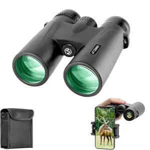 10x42 High Magnification Binoculars, 1 Set Compact Binoculars with Accessories, Lightweight Travel Telescopes for Bird Watching, Hiking & Sports
