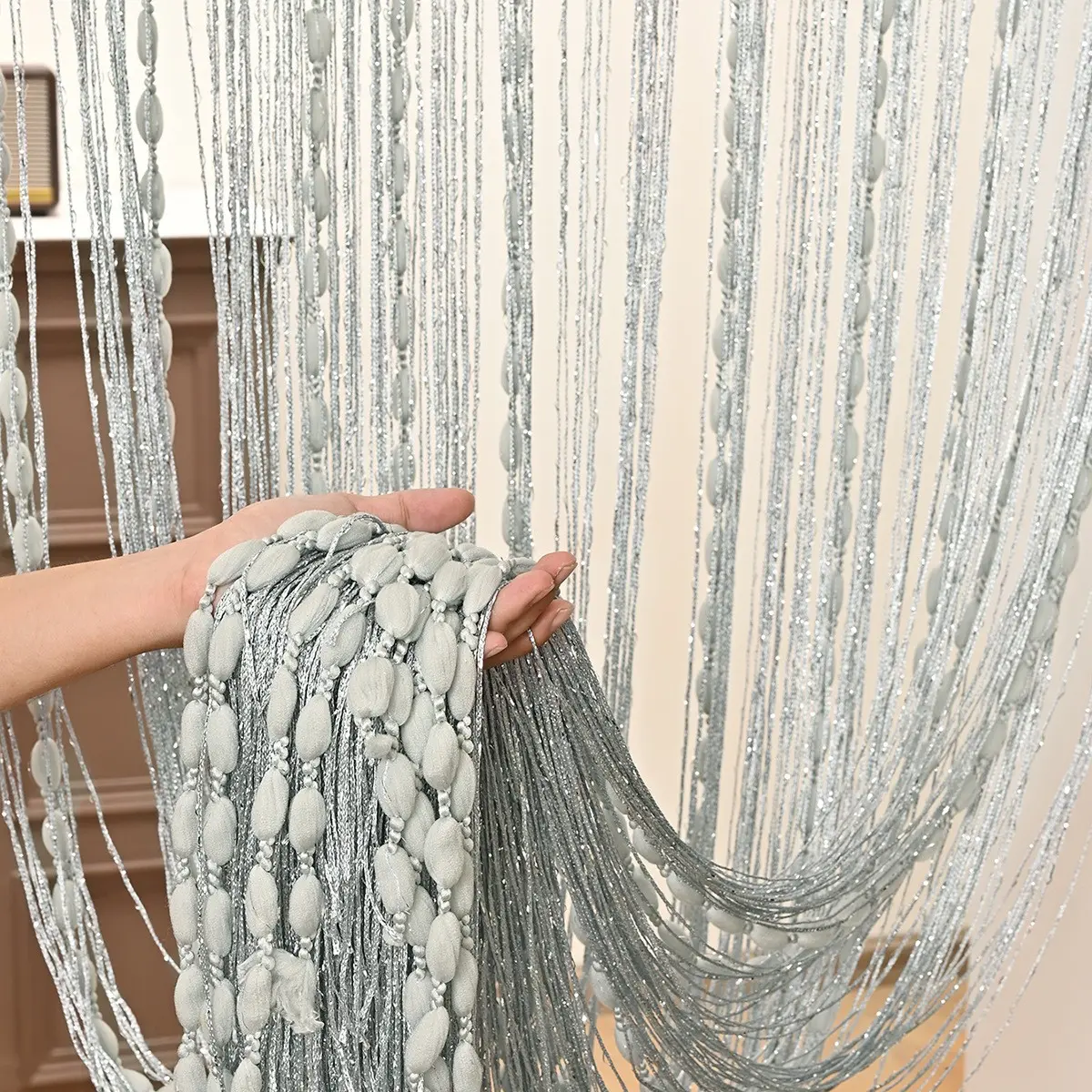 1pc Macaron Door Curtain 1m X 2m for Elegant Wedding and Birthday Decorations, Perfect Studio Photo Backdrops, Wall Hanging Backdrop, Wedding Party Backdrop in Boho Style