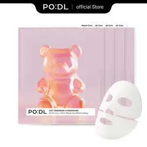 [PODL] Oat Ceramide Skin Recovery HydroMask(4ea)| Intensive Barrier Repair with 4-Ceramide Complex & Oat |Deep Hydration, Soothing with Cica Liposome & Plant Proteins |Fragrance-Free, Zero Irritation