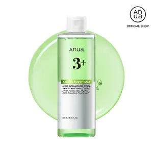 [Anua Official Shop] Anua Azelaic Acid 3 CICA Skin Claryfing Toner (250ml / 8.45 fl.oz.) | Soothing & Clear Care, with Salicylic Acid & Azelaic Acid, Sebum & Spot Care, Suitable for Sensitive Skin Calming Daily