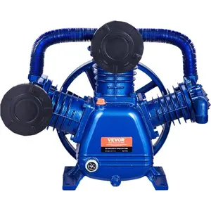 VEVOR Air Compressor Pump Head, 3HP 5.8CFM 90PSI, Twin Cylinder Oil Lubricated Air Compressor Piston Pump Head, Single - Stage Aluminum Replacement with Max. 116PSI PressureVEVOR Super Brand Day