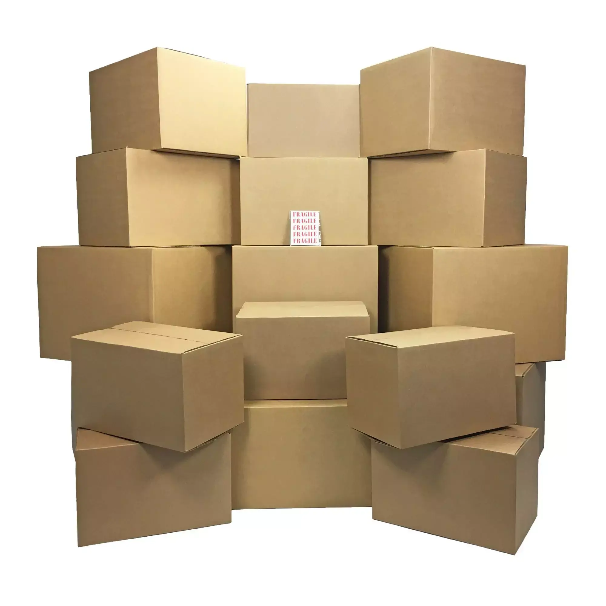 UBMOVE Realtor Box Kit - 18 Moving Boxes & Supplies with Room Labels, 36"x27"x7.5" Multi-Size, Easy to Identify for Pre-Pack Moving Day & Decluttering, 36" X 27" X 7.5", Pre-Pack For Moving Day