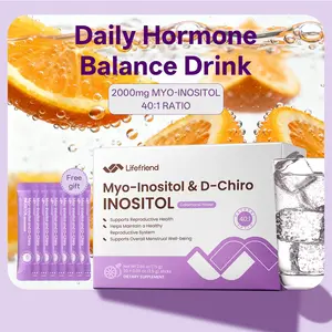 [Buy 1 Inositol get 7 sticks Free] Lifefriend Hormone Balance Drink Mix for Women – Inositol Powder Calamansi Flavor Drink with 2000mg Myo-Inositol + D-Chiro 40:1 Ratio, Vitamin D, Folate, Cycle Support, Energy & Mood