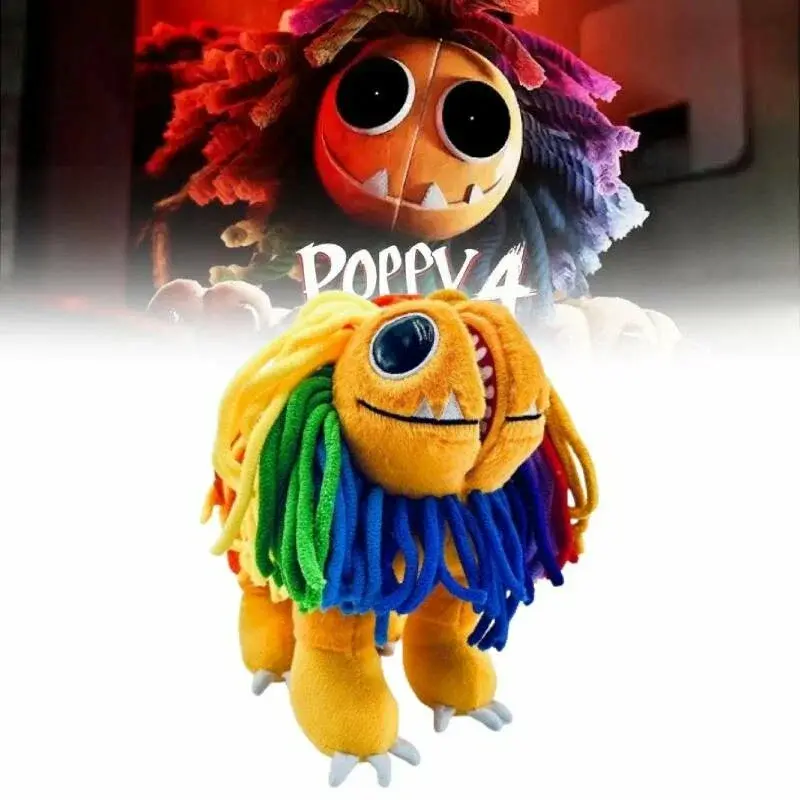 25cm/9.84in Soft Adorable Stuffed Yarnaby Nightmare Critters Colorful Lion Doll, Smile Design Stuffed Animal, Bedroom Sofa Decor Pillow Cushion, Kids' Birthday Gift Toy, Stuffed Animals