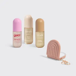 Kitsch Sweet Scent Essentials Set - Vanilla & Sugar Hair Perfume Bundle with Whoville Cookies, Warm Sugar, Rustic Vanilla Scents & Terracotta Compact Mirror Keychain