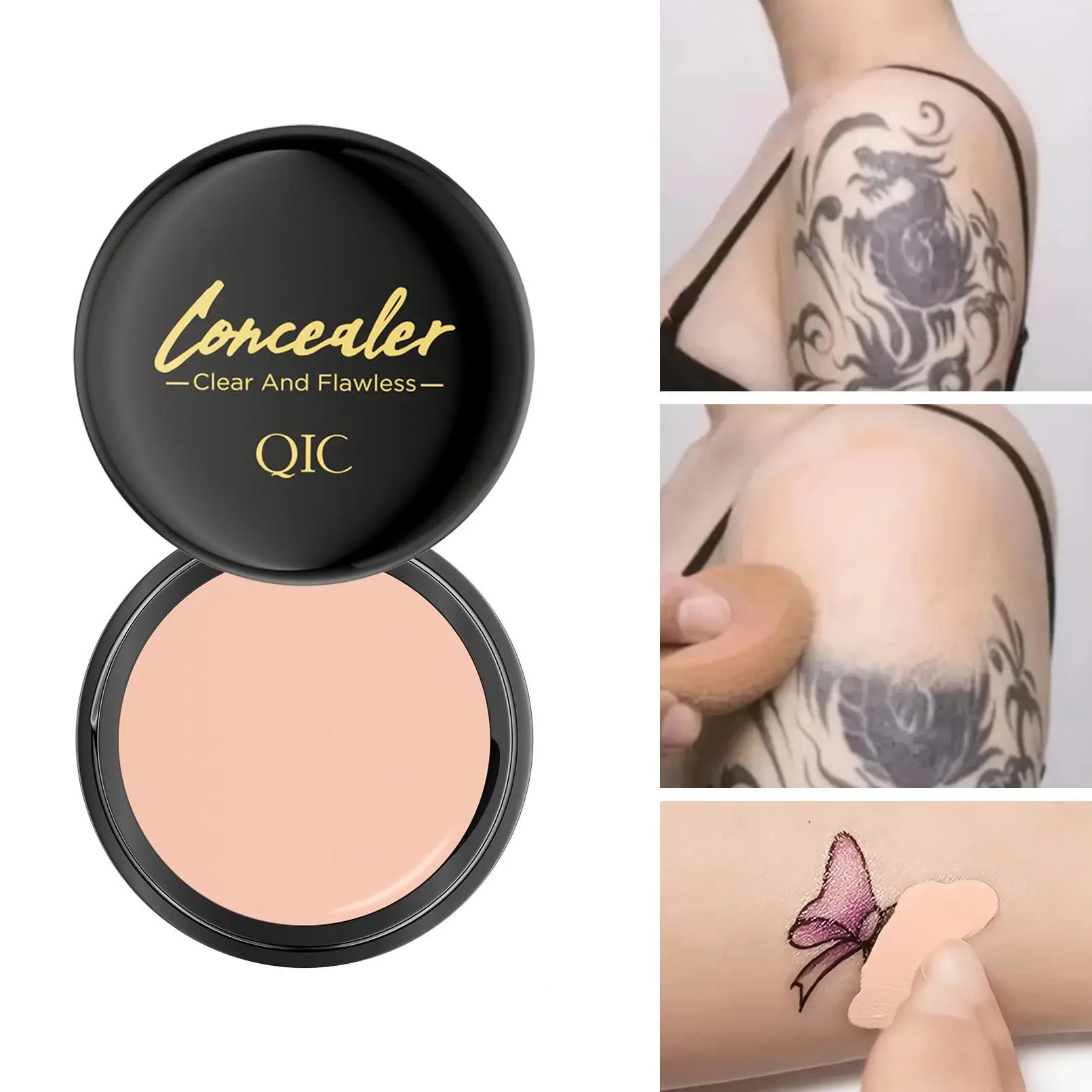 Long-lasting Concealer, 1 Count Waterproof Matte Finish Concealer Cream, Full Coverage Concealer, Makeup Product for Women & Girls, Foundation, Cosmet