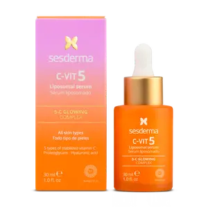 Sesderma C-VIT 5 Liposomal Serum with 5 Types of Vitamin C & Hyaluronic Acid for Radiance and Anti-Aging Effects 30ml Skin Repair Radiant