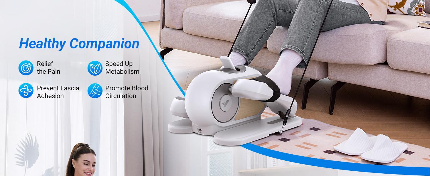 MERACH Under Desk Elliptical Machine Ellipse Leg Exerciser for Seniors 12 Adjustable Speed Quiet & Portable Seated Pedal Remote Control & Non-Slip Pad MERACH Under Desk Elliptical Machine Ellipse Leg Exerciser for Seniors 12 Adjustable Speed Quiet & Portable Seated Pedal Remote Control & Non-Slip Pad