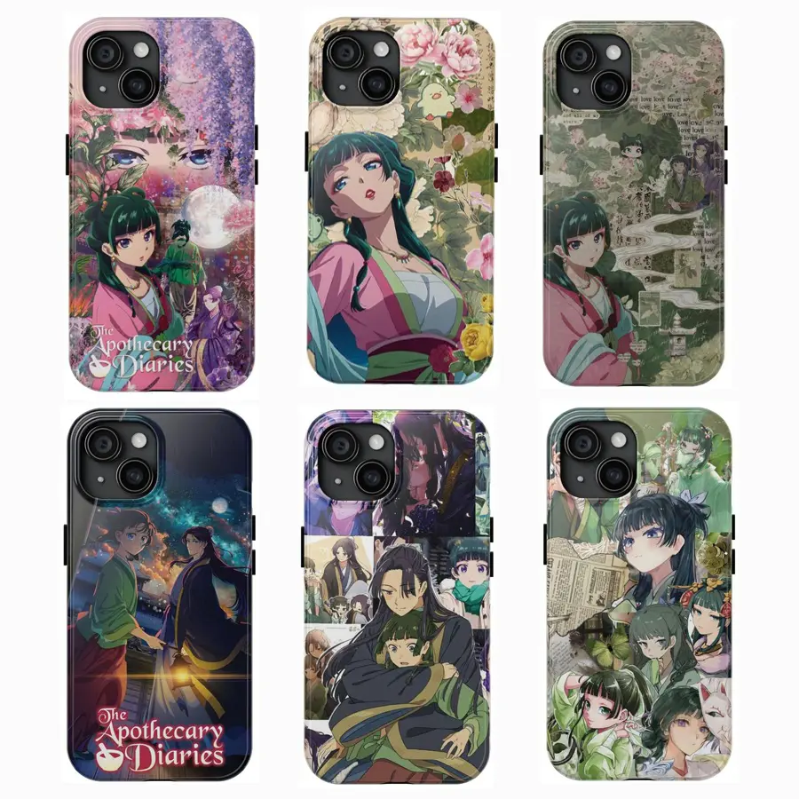 Y-Step into the world of The Apothecary Diaries with these phone cases, Having good protective properties,for iPhone 16 15 14 13 12 11 17Pro Max,for Samsung S25 S24 S23 S22 Ultra,Protective Cover,give her/him a gift for Christmas and Thanksgi