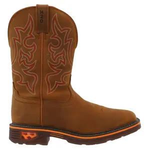 Justin Original Workboots Mens Resistor 11 Inch Waterproof Soft Toe Work/Duty - Brown Justin Original Workboots Mens Resistor 11 Inch Waterproof Soft Toe Work/Duty - Brown