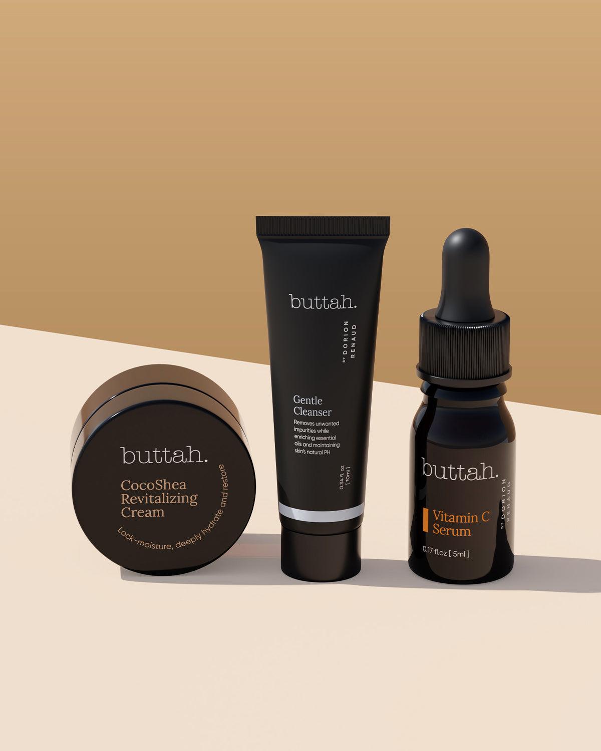 Sample Skincare Set For Discoloration w/Vitamin C Serum For Dark Spots