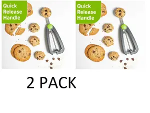 2 PACK-Stainless Steel Cookie Scoop - Quick-Release, 1.5 Tbsp. - Kitchen, Utensils Bakeware