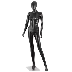 SUPERDEAL 70" Female Mannequin Adjustable Dress Form Full Body Mannequin for Display Black