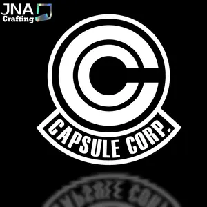 Capsel Corp DBZ Anime Decal - For auto windows or any flat surface