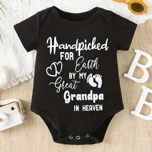 Earth Baby Jumpsuit Unisex Baby Jumpsuit Handpicked by My Grandfather Zeng in Heaven, for Outdoor Solid Color Bodysuit Newborn