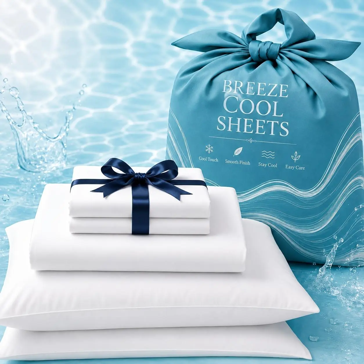 3/4 pcs Bamboo Cooling Bed Sheet Set – Queen/King size kids’ room bedding – breathable, smooth, moisture-wicking – 16-inch deep pocket fitted sheet fits thick mattresses – flat sheet, fitted sheet, and pillowcases – dark grey – everyday comfort