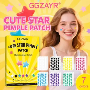 280/1400PCS Star Water Gel Acne Patches, Pimple Patch, Acne Spot Treatment, 7-color design, ultra-thin, waterproof, alcohol-free, non-irritating, Ideal for concealing facial blemishes, suitable for daily skincare, makeup, dances & parties