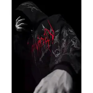 Breathedivinity Men's Zipper Hoodie Sports Fitness Hoodie Cross-border Sweatshirt BD