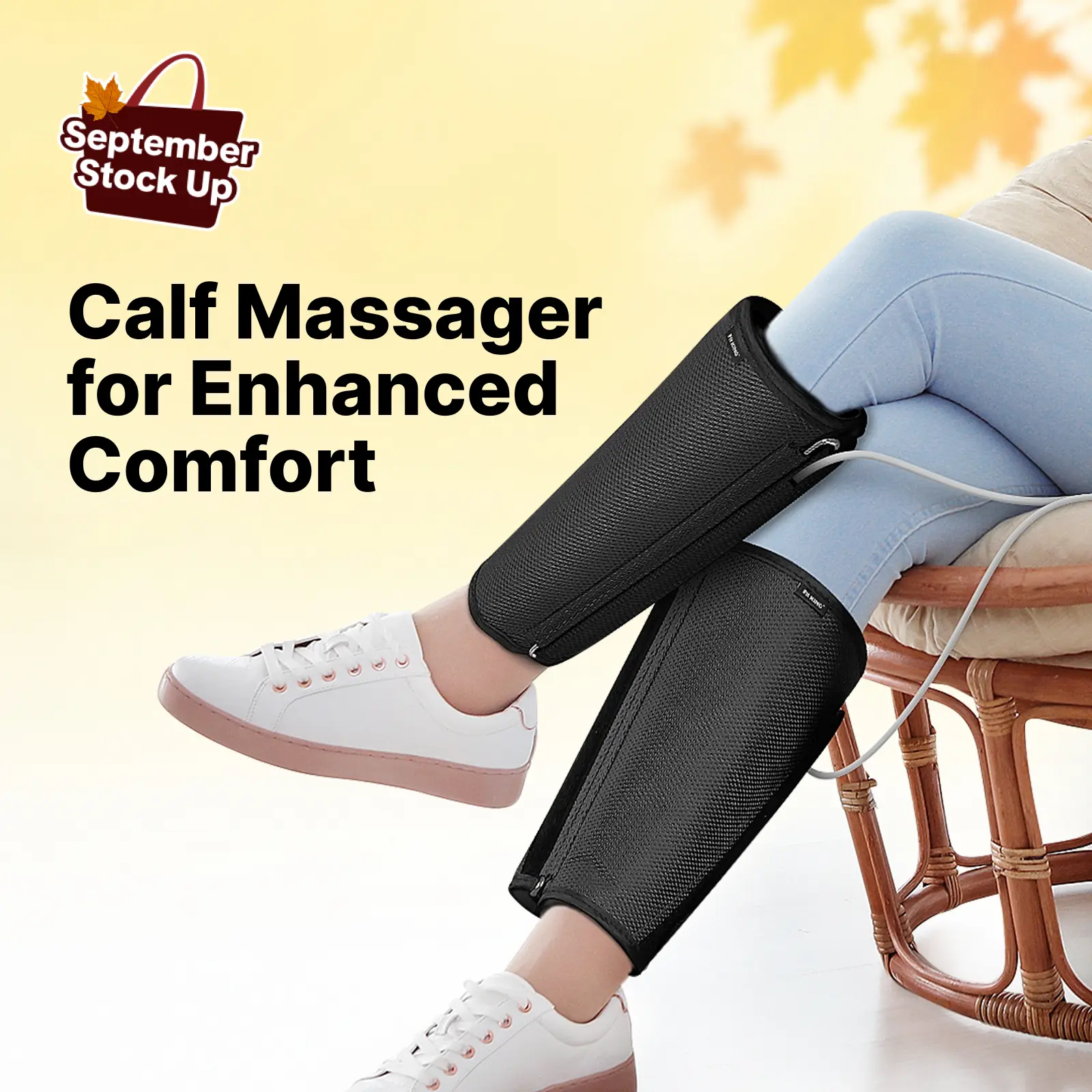 【FIT KING】 Calf Massager for Improved Circulation and Muscle Relaxation, Massage Device for Calves, Eases Muscle Fatigue and Discomfort fathersday gift,back to school,back to school haul