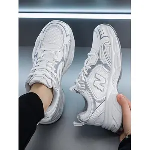 Unisex Shock-Absorbing Sports Shoes, Soft Elastic Comfort, Daily Wear & Running Dual Use, Trendy Casual Sneakers