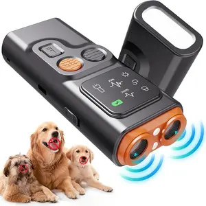 Dog Bark Deterrent Device, 1 Box Rechargeable Dog Bark Control Device with LED Flashlight, Dog Training & Behavior Aid Tool for Outdoor, Pet Gear, Pet Supplies, Easter Gifts, Pet Products
